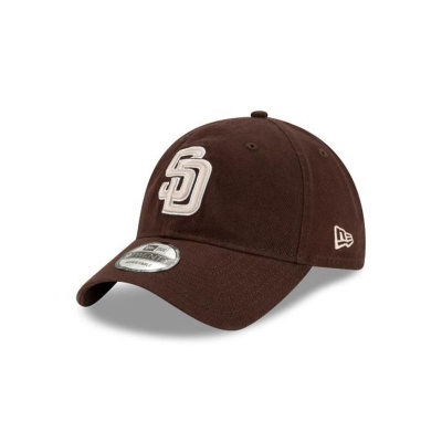 Brown San Diego Padres Hat - New Era MLB Core Classic Alt 9TWENTY Adjustable Caps USA8940765